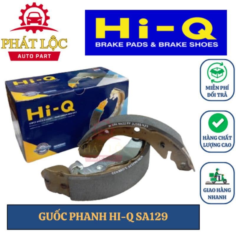 Guốc phanh sau Hi-Q phù hợp Vinfast Fadil, Spark 2010-2022, Matiz 2010-2015,GentraHB 2005-2010, Aveo 2002-2011