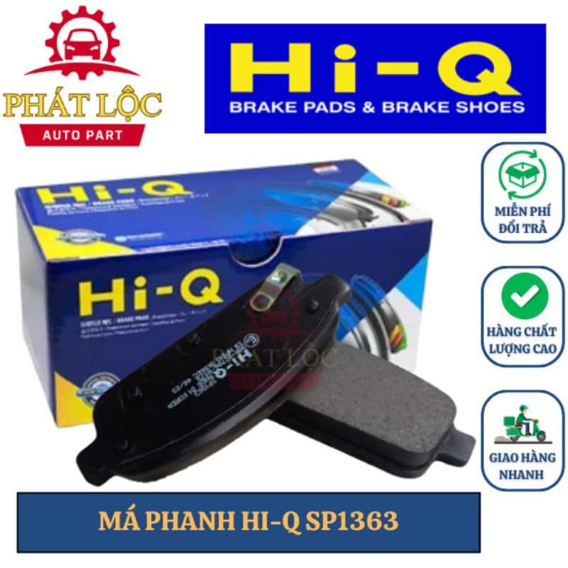 Má phanh sau Hi-Q phù hợp Cruze 2009-2015, Lacetti 2008-2016, Aveo 2012-, Orlando 2011-2018( Hi-Q chính hãng)