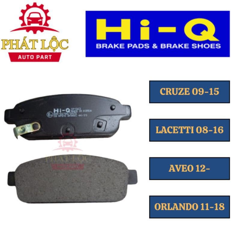 Má phanh sau Hi-Q phù hợp Cruze 2009-2015, Lacetti 2008-2016, Aveo 2012-, Orlando 2011-2018( Hi-Q chính hãng) - ảnh 3