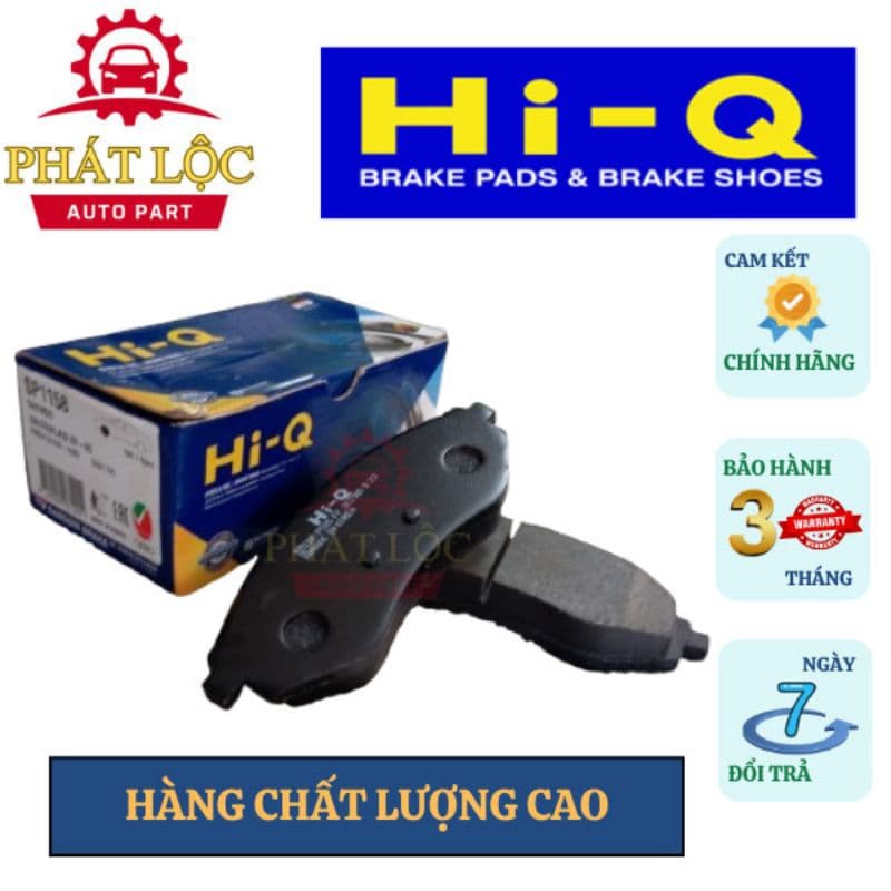 Má phanh  trước Hi-Q phù hợp Spark 1.0 2010-2016, Matiz3 2010-2015, Aveo 2005-2011, Gentra 2005-2011( Hi-Q chính hãng) - ảnh 2