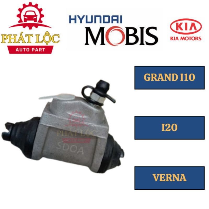 Xi lanh phanh sau Grand I10 2014-2022,I20, Verna( Mobis chính hãng) - ảnh 3