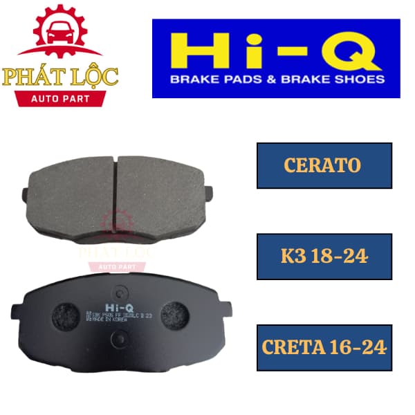 Má phanh trước Hi-Q phù hợp với  Cerato 2008+, Forte 2008-2013, K3 2018+...( HI-Q chính hãng) - ảnh 3