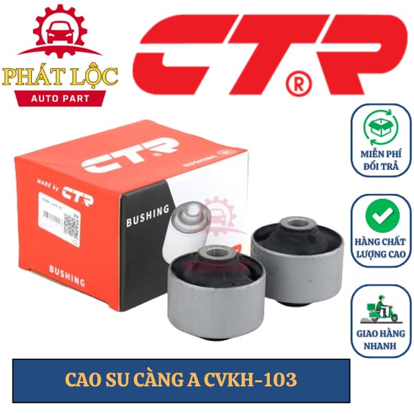 Cao su càng A to CTR phù hợp với Accent 06-18, Avante 06-16, Elantra 06-12, Cerato, Grand I10 13-24 ( CTR chính hãng)