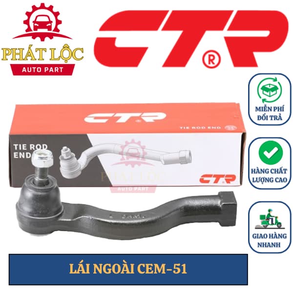Rotuyn lái ngoài CTR phù hợp với Triton 2005-2022, Pajero Sport 1999-2022, L200 2005-2022( CTR chính hãng)
