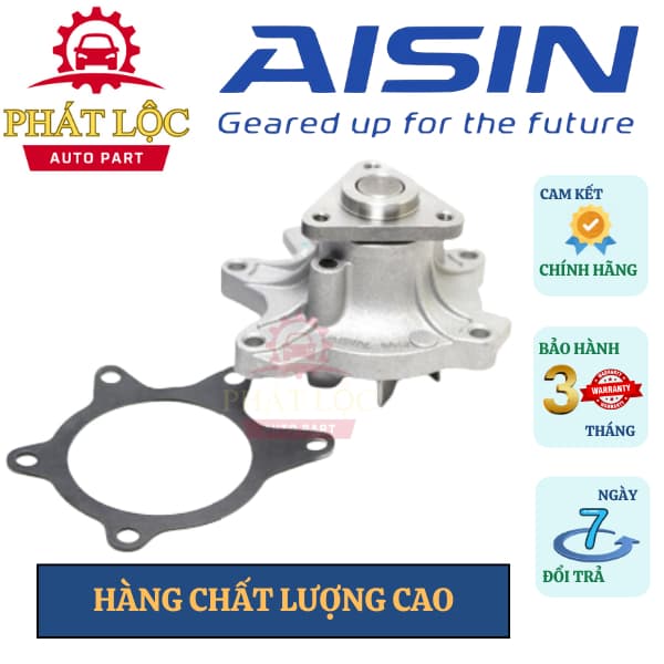 Bơm nước làm mát động cơ Aisin phù hợp với Vios 2002-2014, Yaris ( Aisin chính hãng) - ảnh 2