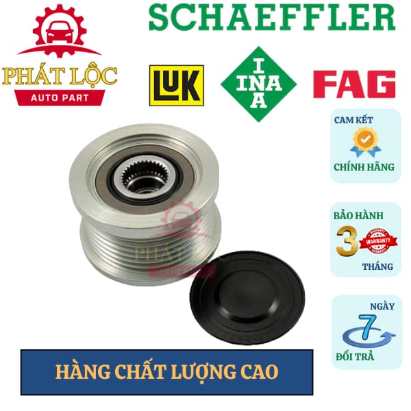 Puly máy phát INA phù hợp với HIACE 95-19, HILUX01-19, Innova03-15, ,FORTUNER 04-15-2KD ren14 ( INA chính hãng) - ảnh 2