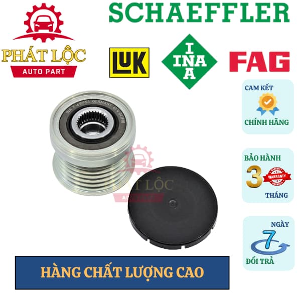 Puly máy phát INA phù hợp với Ford Fiesta, Focus,Ecosport 2013-2020 (INA chính hãng) - ảnh 2