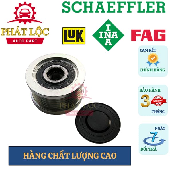 Puly máy phát INA phù hợp với Elantra 01-16 2.0,Tucson13-19 xăng 2.0,Santa fe 06-16 2.0 2.2 xăng ( INA chính hãng) - ảnh 2