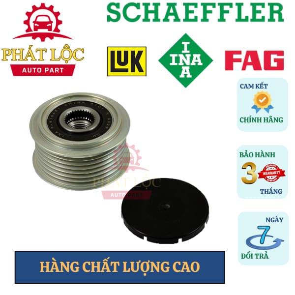 Puly máy phát INA phù hợp với Starex 04-20,Solati ,Porter 12-20 dầu 2.5,K2500, Bongo (INA chính hãng) - ảnh 2