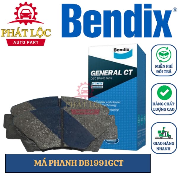 Má phanh trước Bendix phù hợp Honda City 1.5 2009-2023 ( Bendix chính hãng)