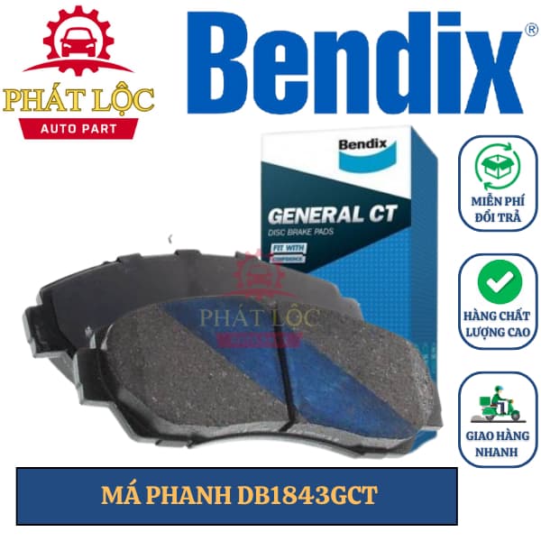 Má phanh trước Bendix phù hợp Honda CRV 2006-2016 ( Bendix chính hãng)