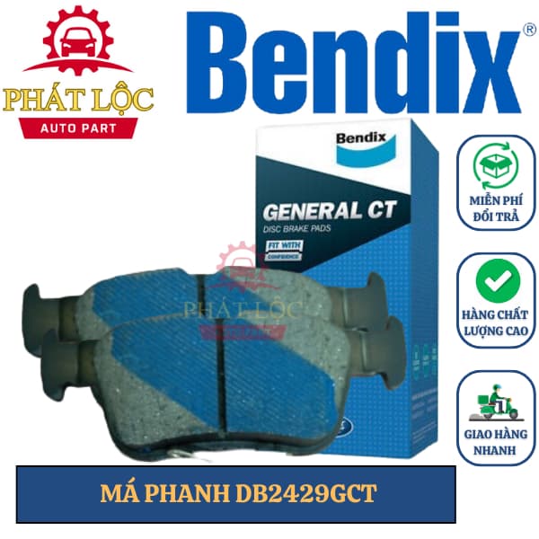Má phanh sau Bendix phù hợp Honda Civic 2017-2023 ( Bendix chính hãng)