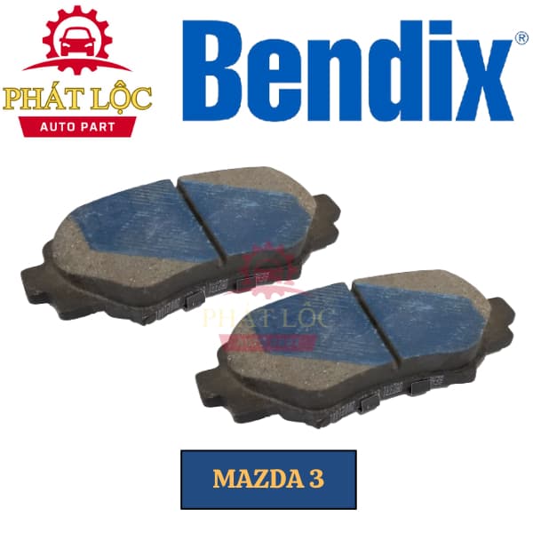 Má phanh sau  Bendix phù hợp Mazda3 2015-2023 ( Bendix chính hãng) - ảnh 3