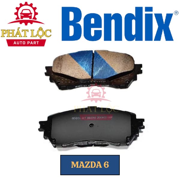 Má phanh trước Bendix phù hợp Mazda6 2014-2023 ( Bendix chính hãng) - ảnh 3