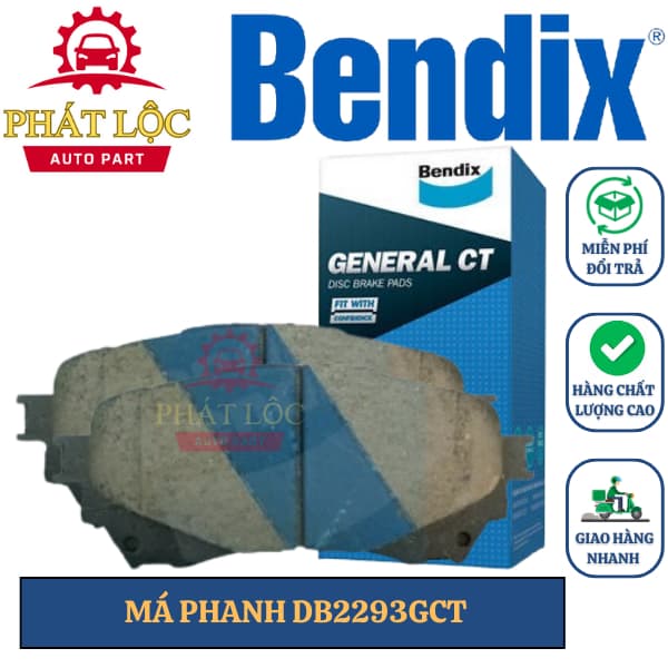 Má phanh trước Bendix phù hợp Mazda6 2014-2023 ( Bendix chính hãng)