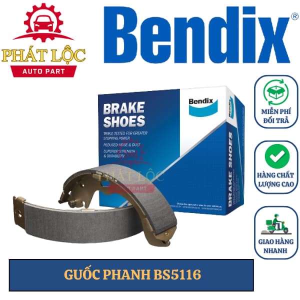 Guốc phanh sau Bendix phù hợp Xpander 2017-2023, Avanza 2022, Raize 2021-2023  ( Bendix chính hãng)