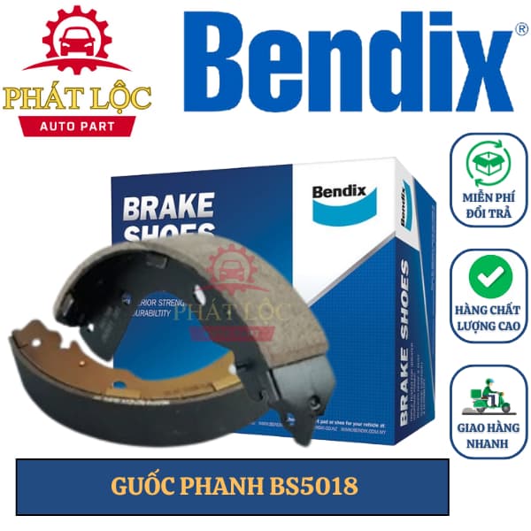 Guốc phanh sau Bendix phù hợp Triton 2005-2020, Colorado 2013-2017 ( Bendix chính hãng)