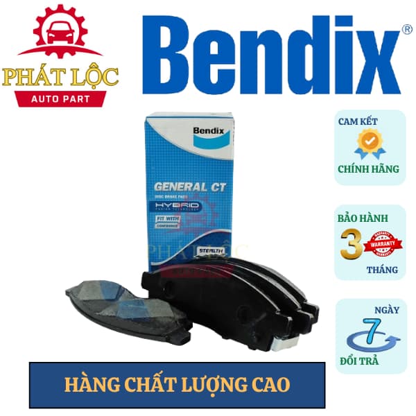 Má phanh trước Bendix phù hợp với  Triton 2005-2020, Pajero Sport 2008-2015 ( Bendix chính hãng) - ảnh 2