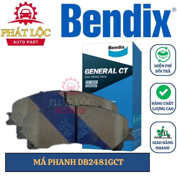 Má phanh trước Bendix phù hợp Colorado 2019-2023 ( Bendix chính hãng)