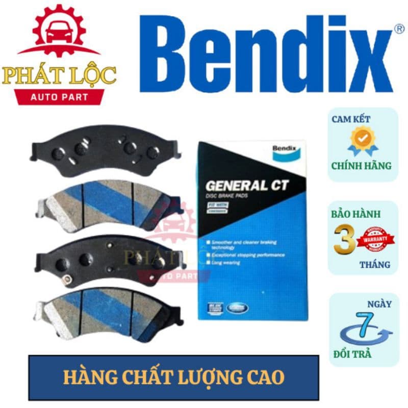 Má phanh trước Bendix phù hợp Ford Ranger 2.2 3.2 2012-2022, BT-50 2013-2022 ( Bendix chính hãng) - ảnh 2