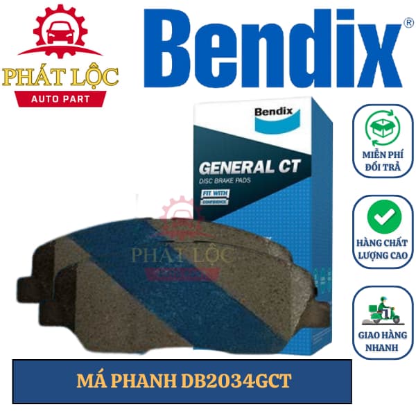 Má phanh trước Bendix phù hợp Santafe 2006-2017, Sorento 2.2 2.4 2009-2015 ( Bendix chính hãng)