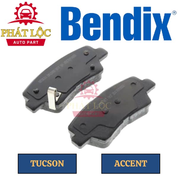 Má phanh sau Bendix phù hợp Tucson 2.0 2015-2019, Accent 2011-2023, ... ( Bendix chính hãng) - ảnh 3
