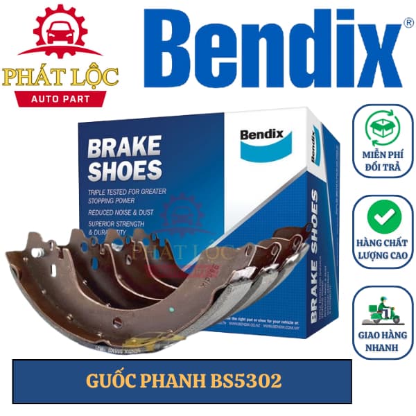 Guốc phanh sau Bendix phù hợp Rush 2018-2023 ( Bendix chính hãng)