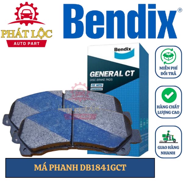 Má phanh trước phù hợp xe Colorado 2013-2017, Dmax 2007-2017, Trailblazer 2016-2022, Mu-X 2018-2022 ( Bendix chính hãng)