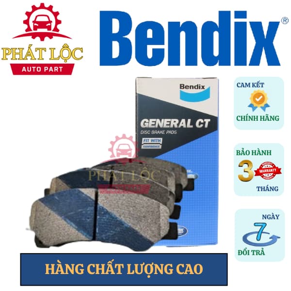 Má phanh trước phù hợp xe Colorado 2013-2017, Dmax 2007-2017, Trailblazer 2016-2022, Mu-X 2018-2022 ( Bendix chính hãng) - ảnh 2