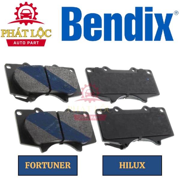 Má phanh trước Bendix phù hợp Fortuner 2009-2023, Hilux 2015-2022 ( Bendix chính hãng) - ảnh 3