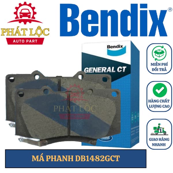 Má phanh trước Bendix phù hợp Fortuner 2009-2023, Hilux 2015-2022 ( Bendix chính hãng)