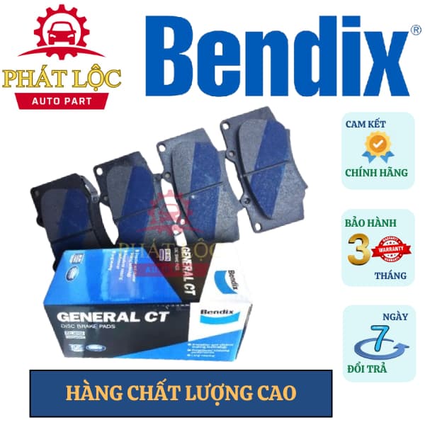 Má phanh trước Bendix phù hợp Fortuner 2009-2023, Hilux 2015-2022 ( Bendix chính hãng) - ảnh 2