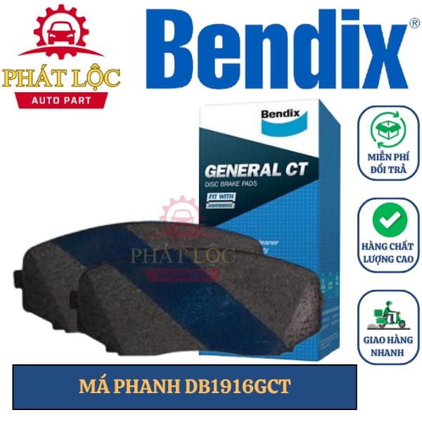 Má phanh trước  Bendix phù hợp Triton 2020-2023, Pajero Sport 2017-2023,CX-8 2019-2023 ( Bendix chính hãng)
