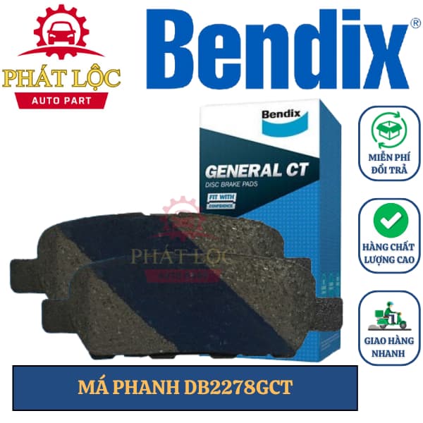 Má phanh sau Bendix phù hợp Nissan X-trail 2015-2022 ( Bendix chính hãng)