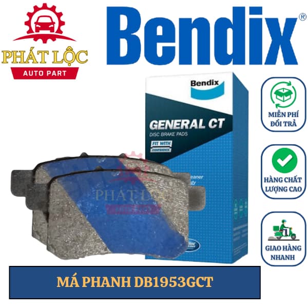Má phanh sau Bendix phù hợp Honda Accord 2014-2022 ( Bendix chính hãng)