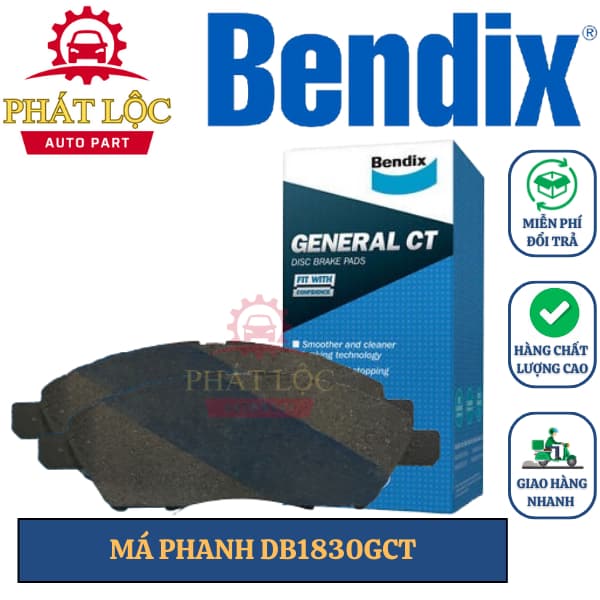 Má phanh trước Bendix phù hợp Nissan Sunny 2014-2021, Almeria 2013-2021, Livina 2008-2015 ( Bendix chính hãng)