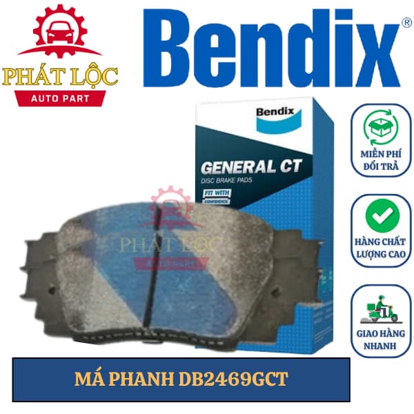 Má phanh sau Bendix phù hợp Camry 2019-2023 ( Bendix chính hãng)