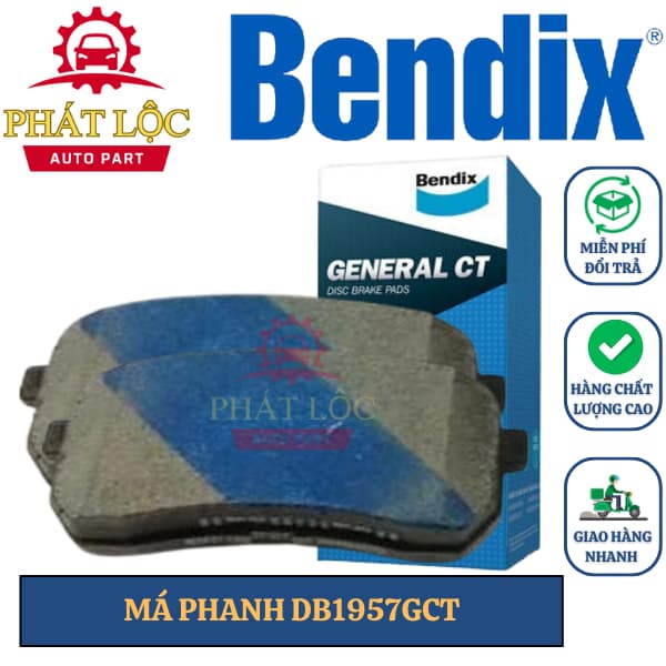 Má phanh sau Bendix phù hợp Grand Starex 2008-2021 ( Bendix chính hãng)