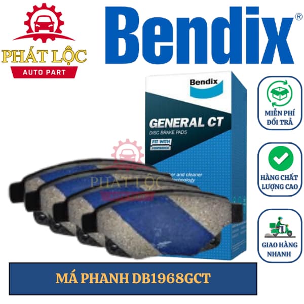 Má phanh sau Bendix phù hợp Ford Transit 2006-2020 ( Bendix chính hãng)