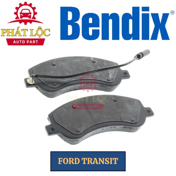 Má phanh trước Bendix phù hợp Ford Transit có giắc điện 2006-2021 (Bendix chính hãng) - ảnh 3
