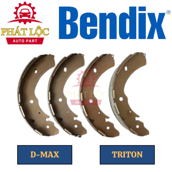Guốc phanh sau Bendix phù hợp D-max 2007-2019, Triton 2020-2022, Pajero Sport 2008-2014 ( Bendix chính hãng) - ảnh 3