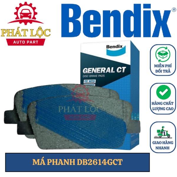 Má phanh sau Bendix phù hợp Santafe 2018-2023 ( Bendix chính hãng)
