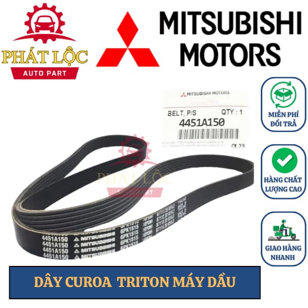 Dây curoa Triton máy dầu 2016-2018 chính hãng ( Mitsubishi chính hãng)