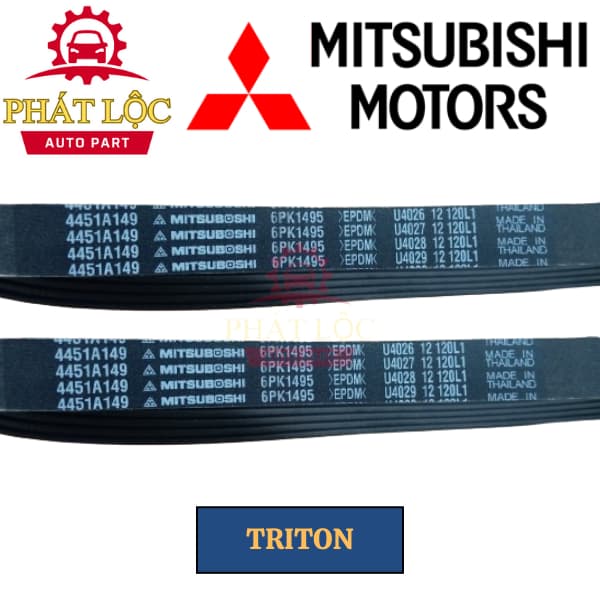 Dây curoa Triton máy dầu 2009-2016 chính hãng ( Mitsubishi chính hãng) - ảnh 3