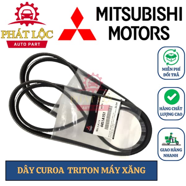 Dây curoa Triton máy xăng 2009-2020 chính hãng ( Mitsubishi chính hãng)