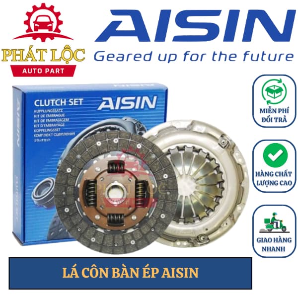 Bộ lá côn bàn ép Aisin phù hợp với Vios 1.5 2002-2016, Altis 1.8, Corolla ( Aisin chính hãng)