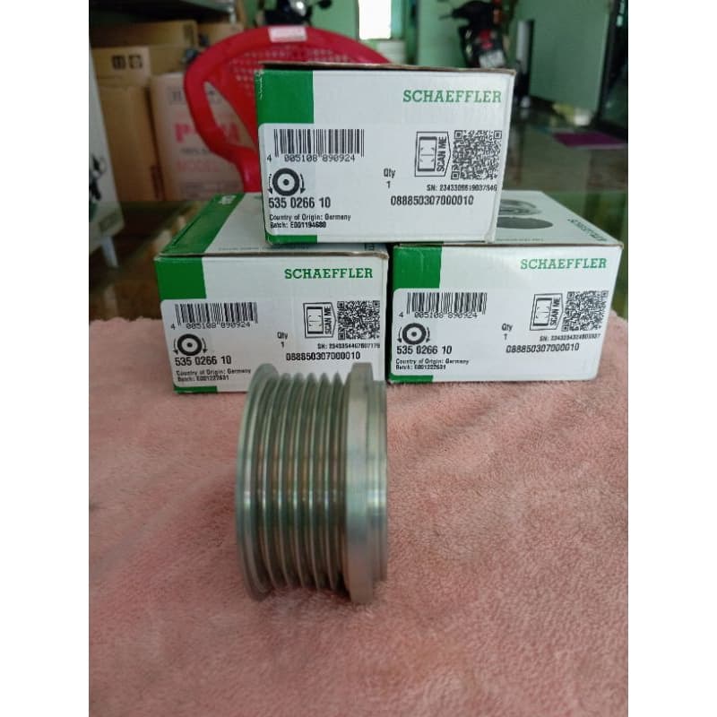 Puly máy phát INA phù hợp với Grand I10 2013-2020, Morning 2011-2023, Accent, K3, Forte, Cerato...( INA chính hãng) - ảnh 6