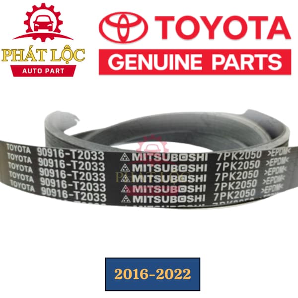 Dây curoa tổng Fortuner máy dầu 2004-2022 ( Toyota chính hãng 100%) - ảnh 4