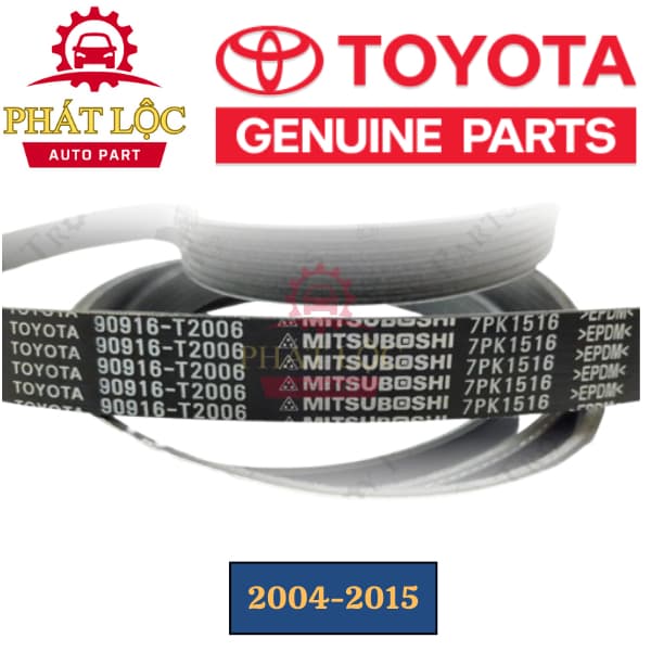 Dây curoa tổng Fortuner máy dầu 2004-2022 ( Toyota chính hãng 100%) - ảnh 3