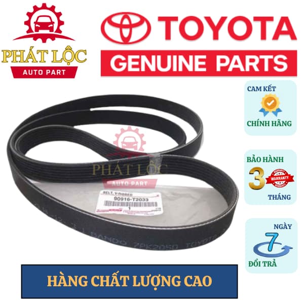 Dây curoa tổng Fortuner máy dầu 2004-2022 ( Toyota chính hãng 100%) - ảnh 2